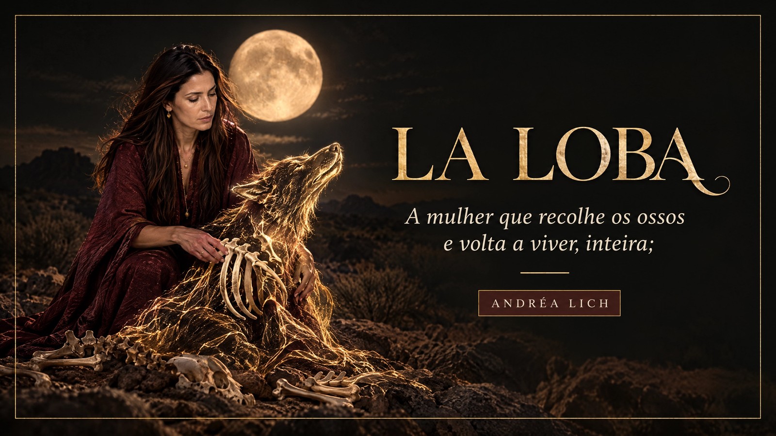 La Loba — A mulher que recolhe os ossos e volta a viver, inteira